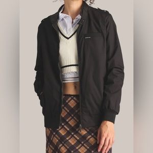 Members Only Classic Iconic Racer Jacket Black SIZE 40